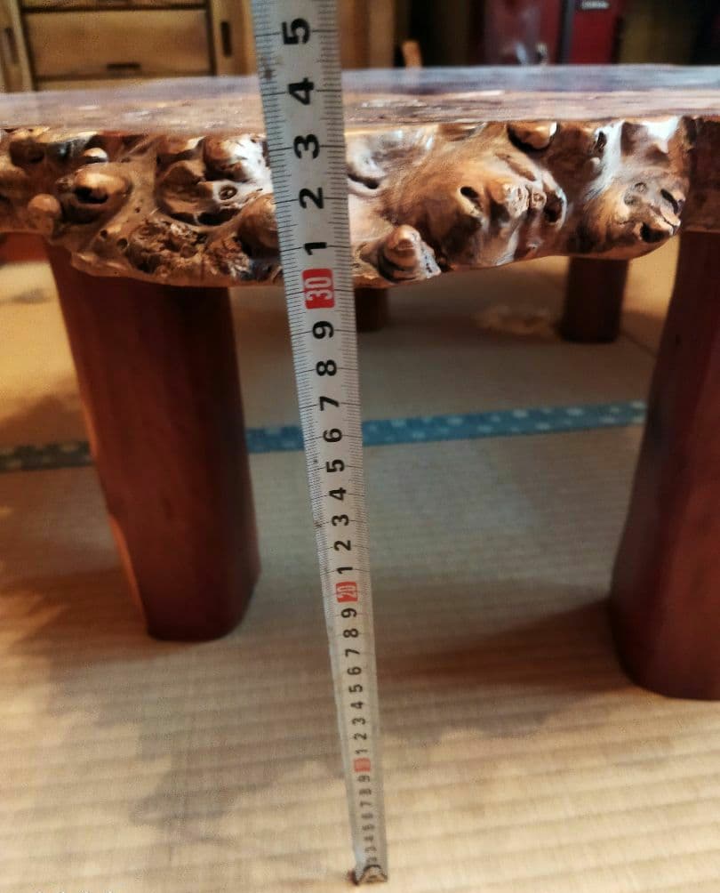 885一枚板　花梨座敷机　座卓　ローテーブル