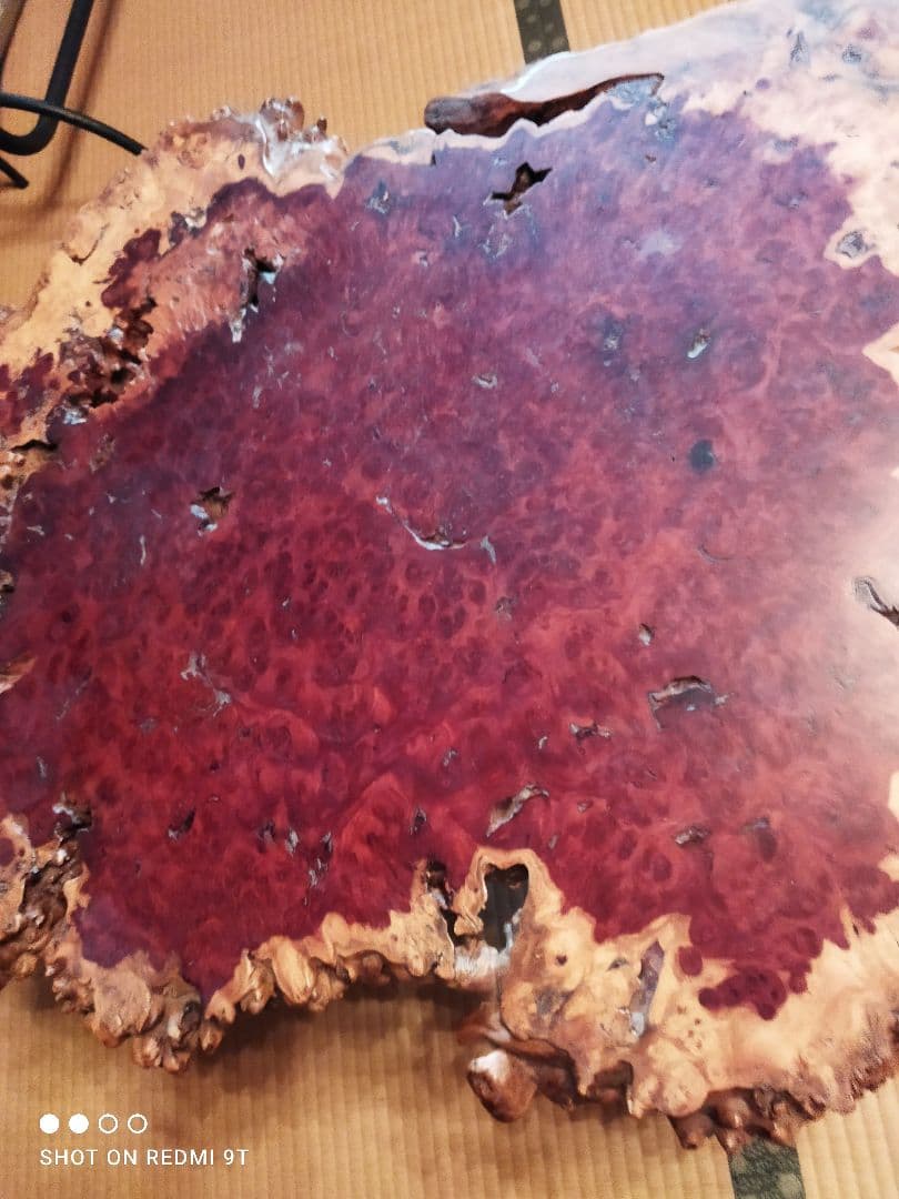 885一枚板　花梨座敷机　座卓　ローテーブル