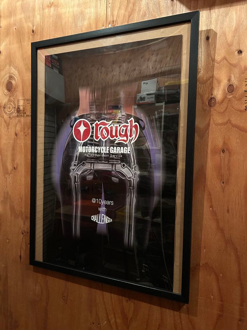 CHALLENGER × rough MOTORCYCLE GARGE ポスター