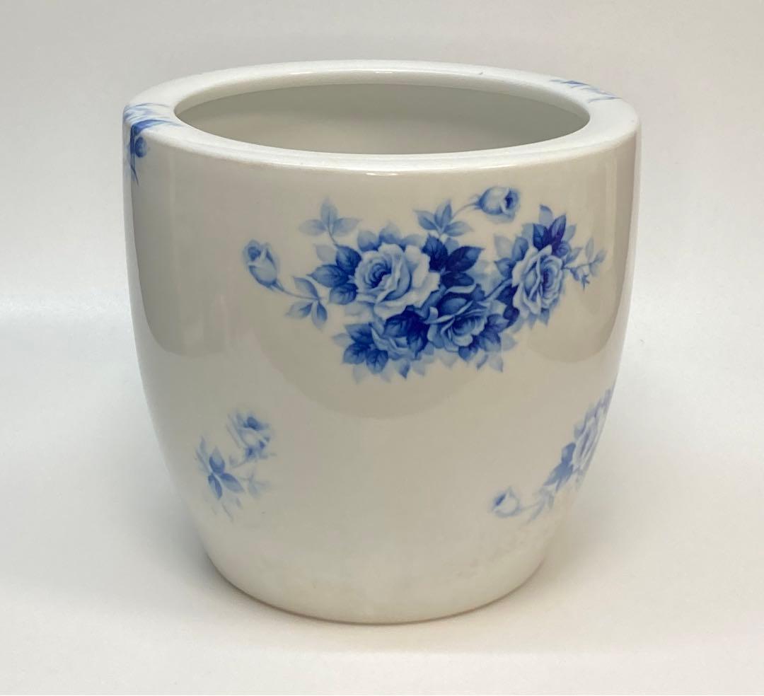 ノリタケ　火鉢　ブルーローズ