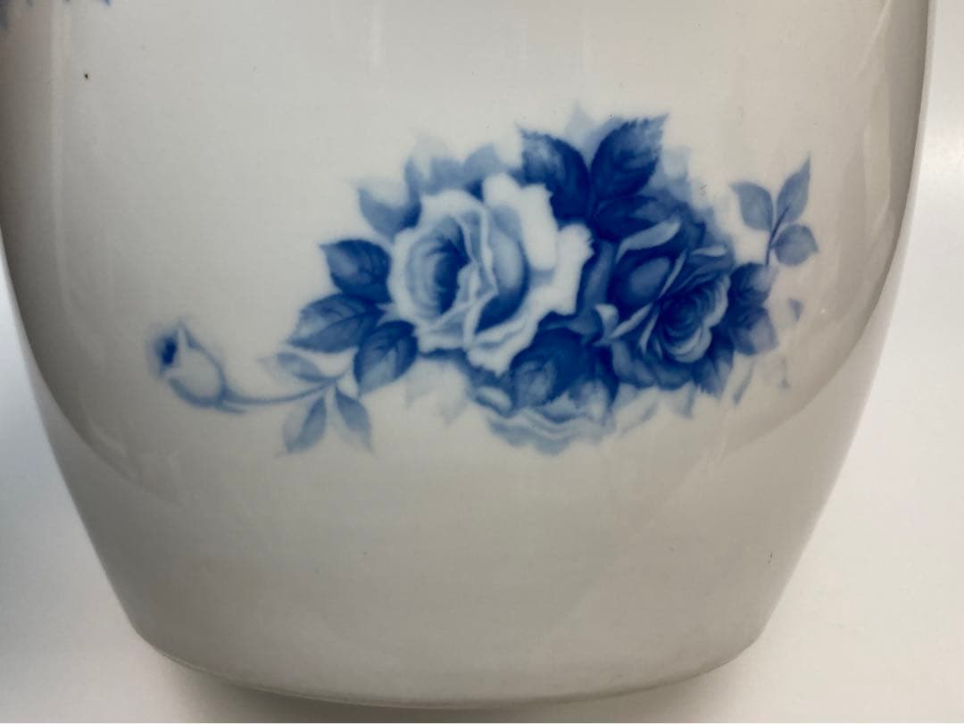 ノリタケ　火鉢　ブルーローズ