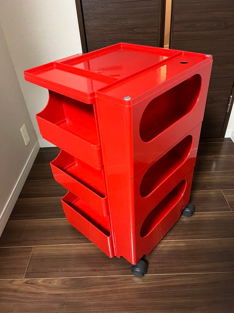 ビーライン　ボビーワゴン　3段5トレイ　レッド