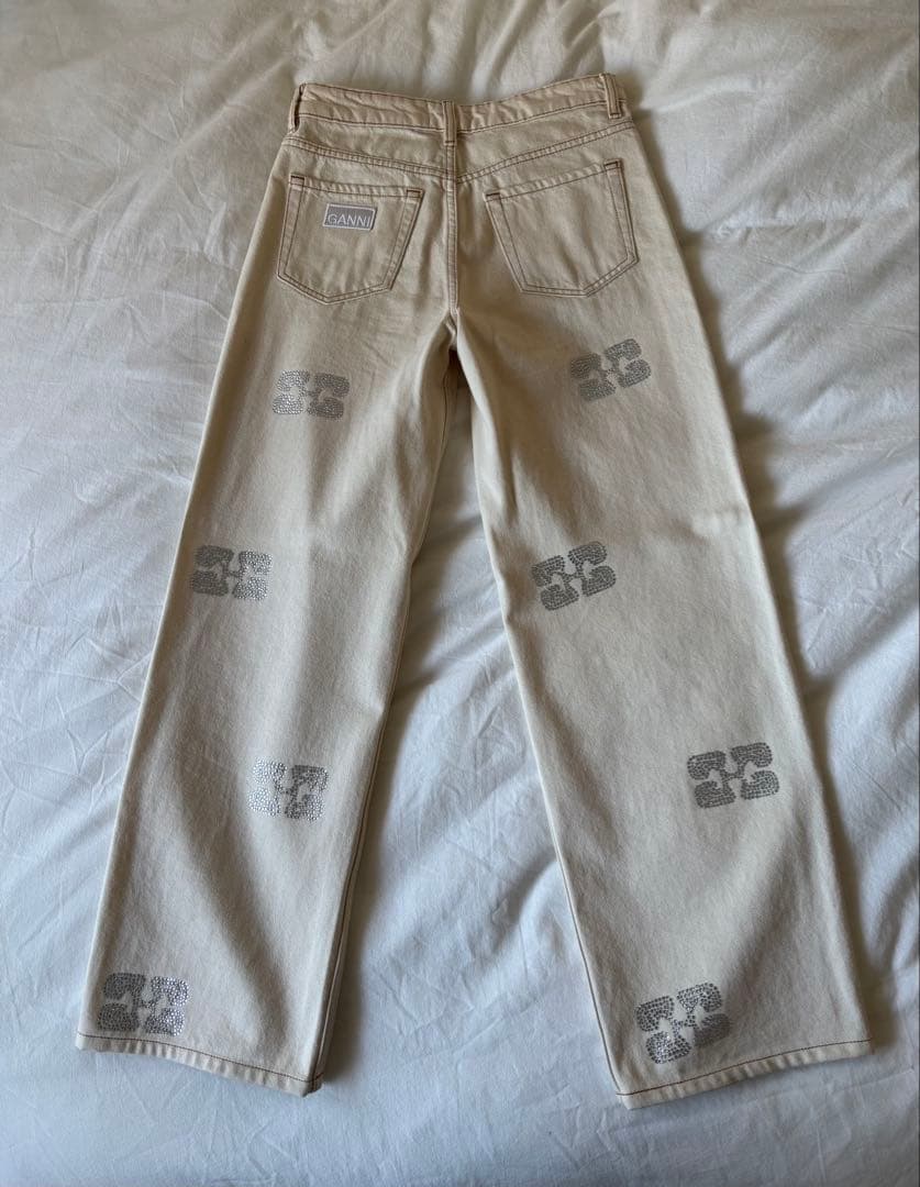 GANNI sparkle lzey ストレートジーンズ　25