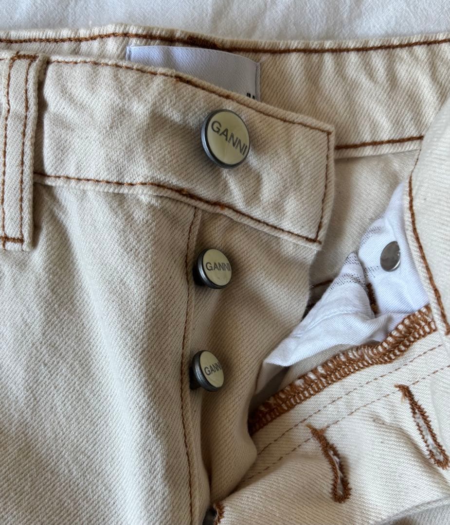 GANNI sparkle lzey ストレートジーンズ　25