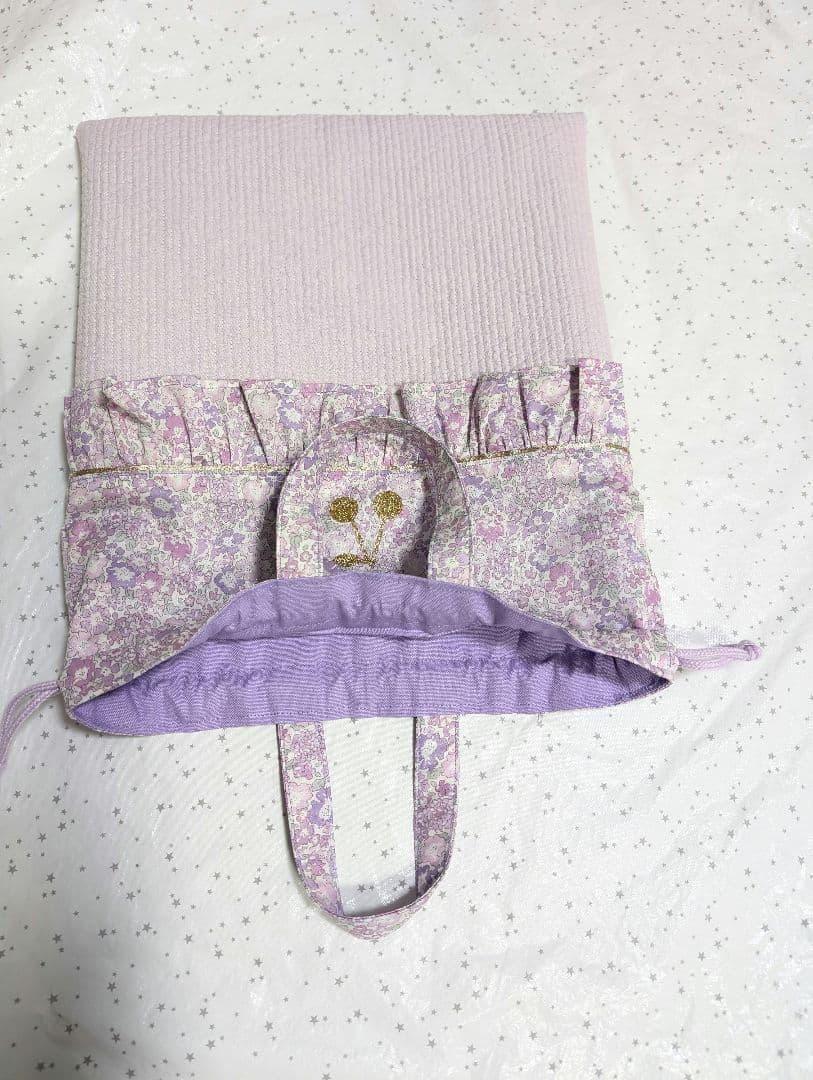 キラキラミシェル レッスンバッグ上履き入れ体操服袋ハンドメイド