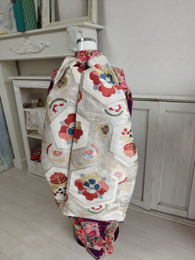 特価品　シャンパンゴールド☆子供用のだらりの帯