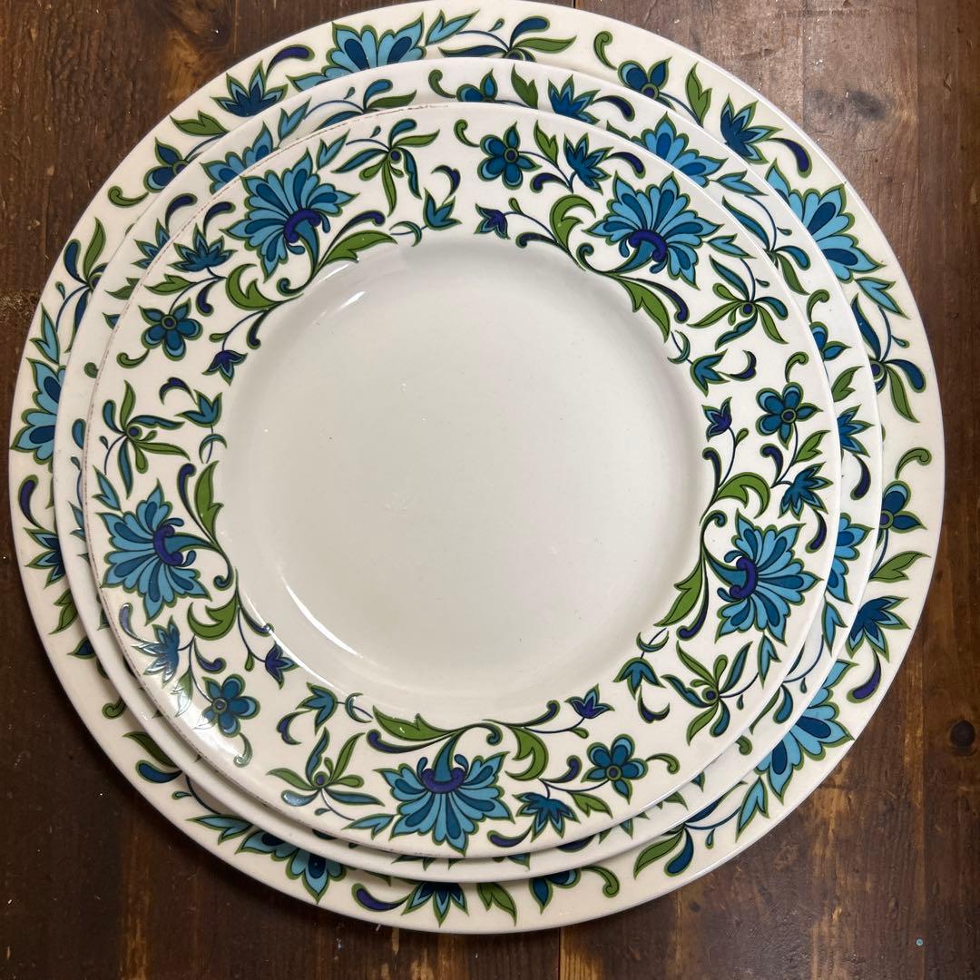 廃盤　希少　midwinter スパニッシュガーデン プレート3種　イギリス製