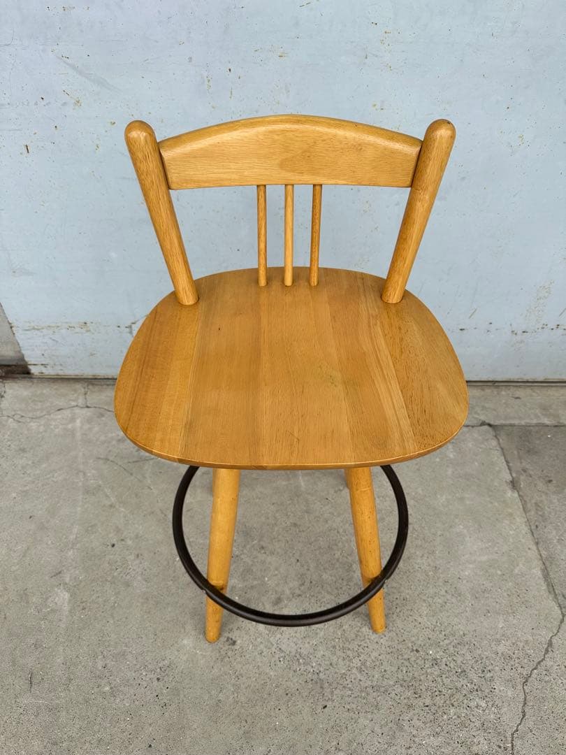 カウンターチェア 天然木　ハイスチェアー　2脚