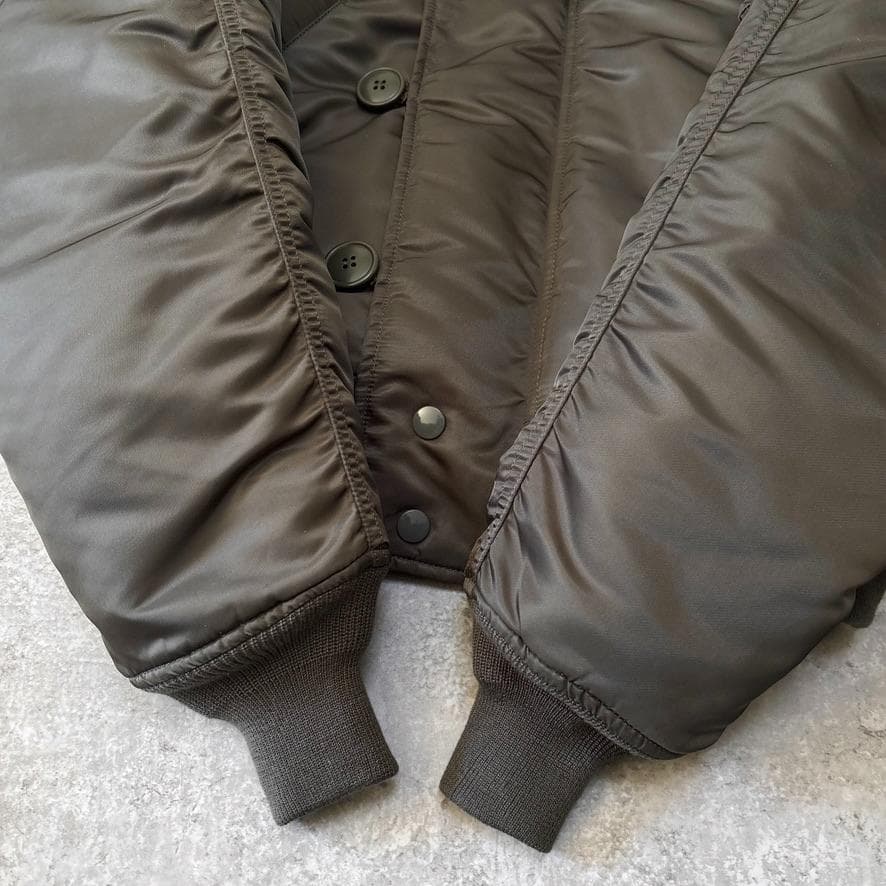 未使用級 ALPHA アルファ N-2B フライトジャケット S セージ 短丈