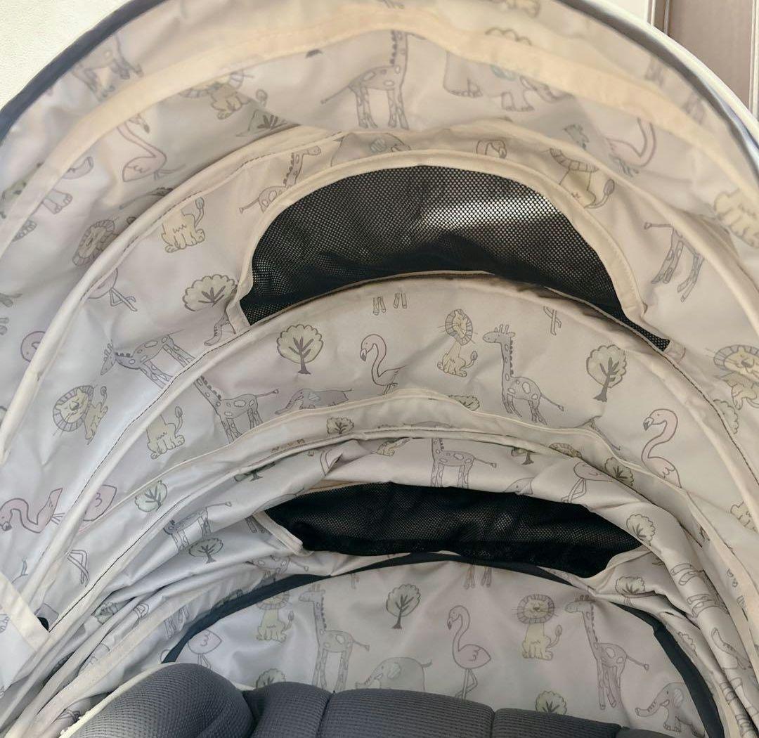 *＊美品＊* Aprica ラクーナビッテクッション アニマル柄 レザーハンドル