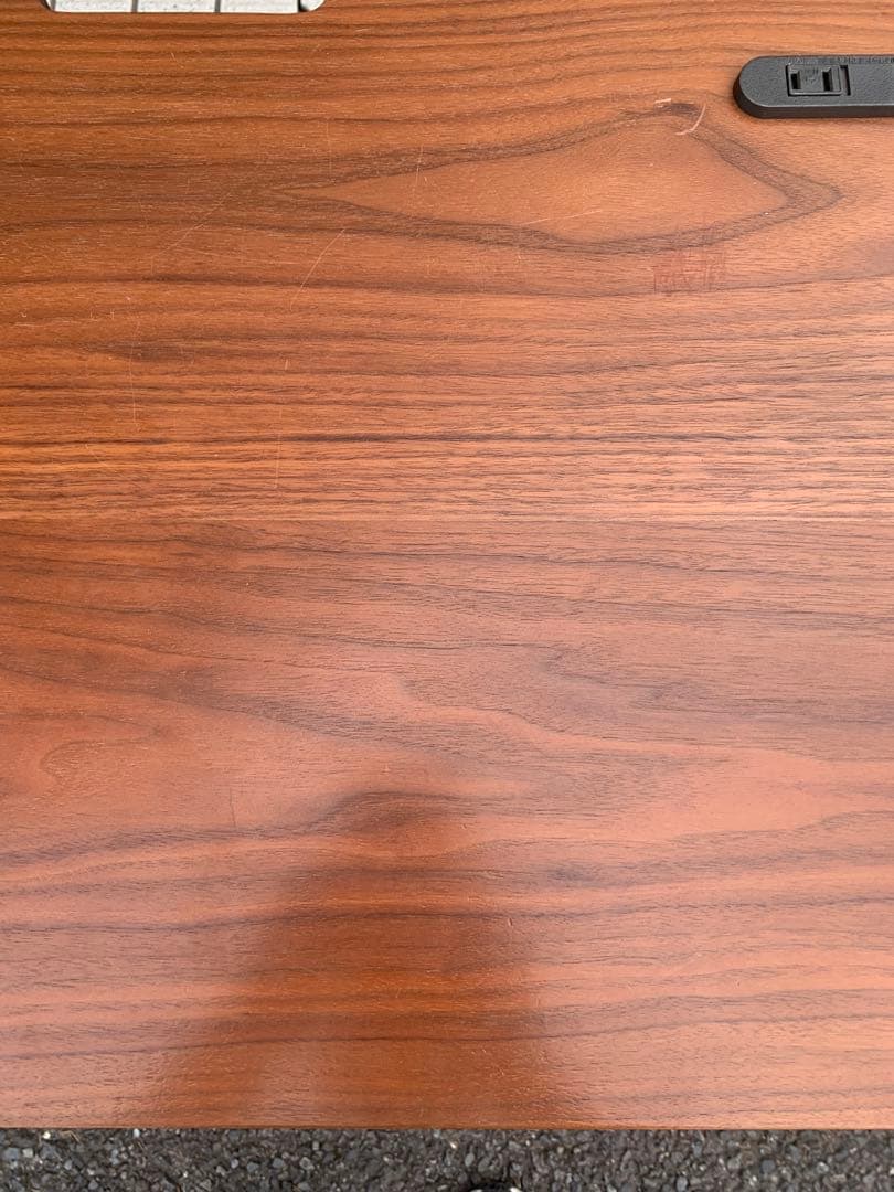 ウォルナット 引き出し付きデスク 3段チェスト付き