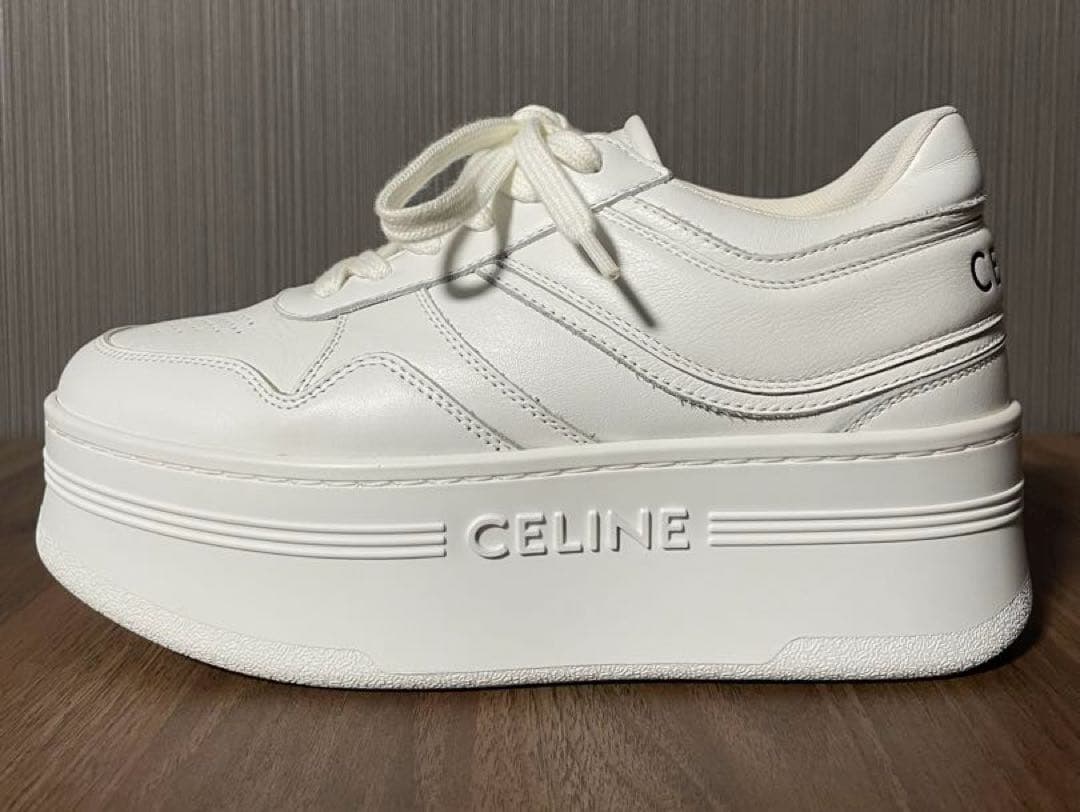 CELINE ブロックスニーカー ウェッジアウトソール 36 厚底スニーカー