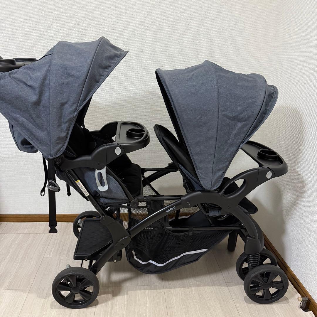【美品】二人でゴーDX 2人乗りベビーカー