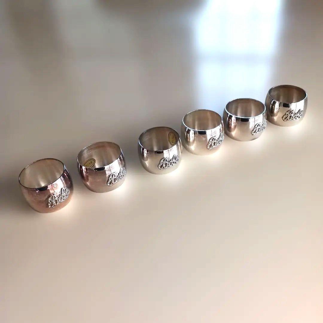 銀メッキ　アンティークヴィンテージ　「BEBE」ナプキンリング　フランス製