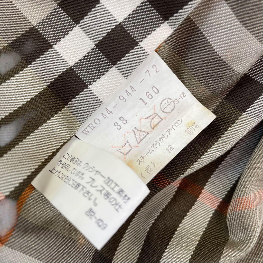 バーバリーズ ステンカラーコート ノバチェック ベージュ ライナー ベルト付き