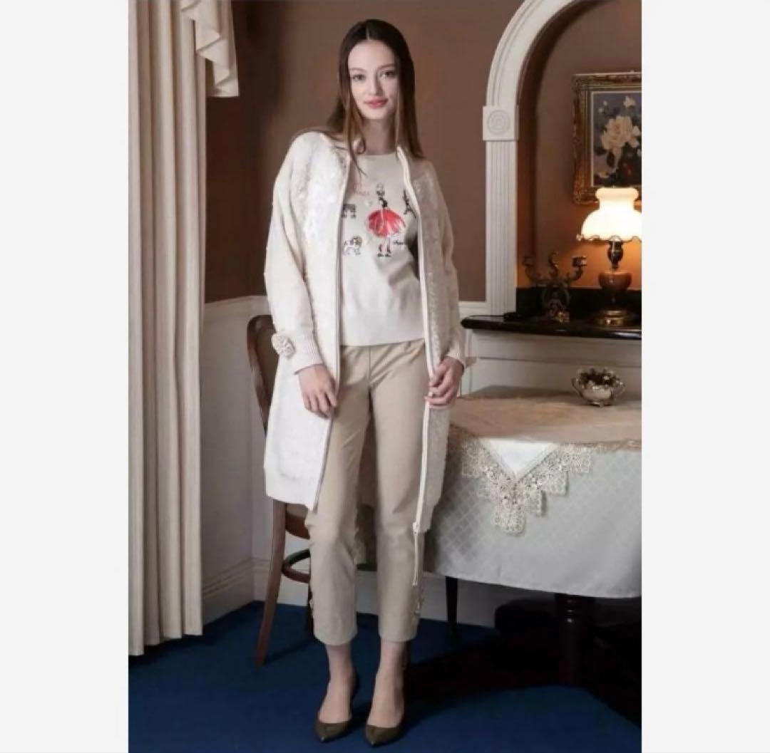 スーパービューティー♡ スパンコールボアニット×ボッブル編ニットジャケット