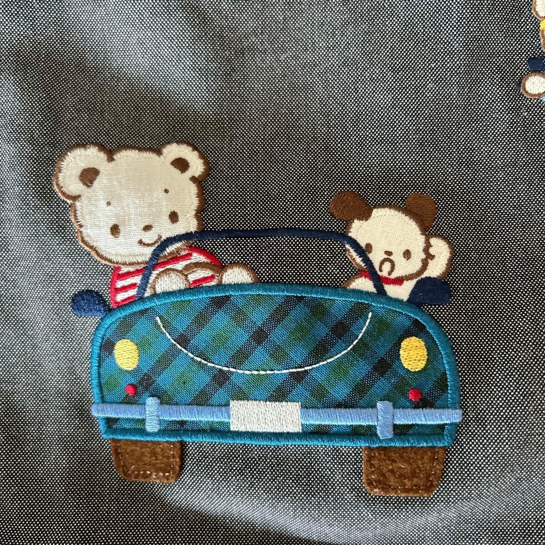 familiar トートバッグ　レッスンバッグ　ブラック ダークグレー　男の子