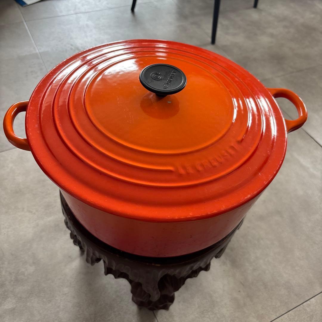 LE CREUSET オーバル鍋 30cm オレンジ