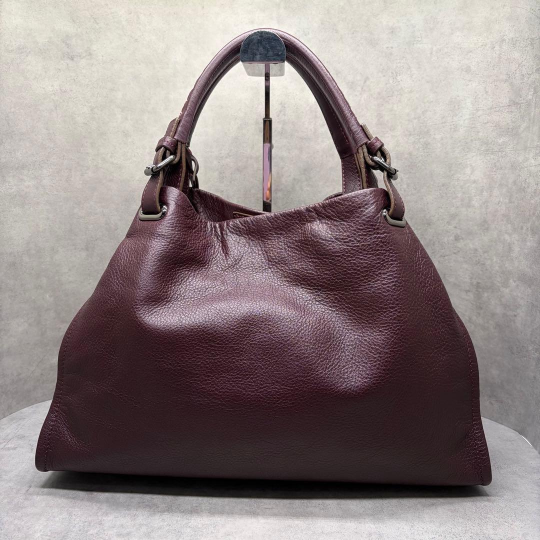 土屋鞄 クラルテ アークキャリートート バーガンディ レザー