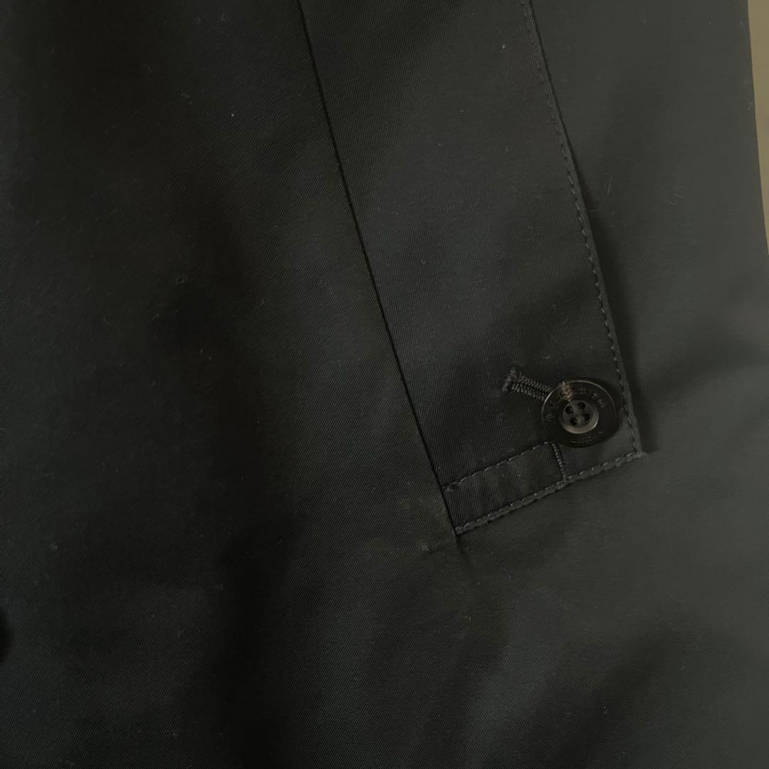 美品　着丈116cm マキシ丈　アクアスキュータム　トレンチコート　紺　M