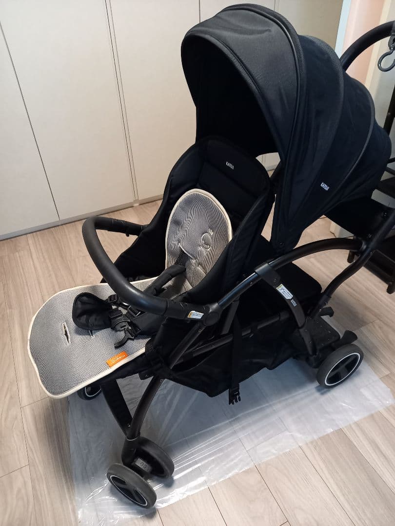 2人乗りベビーカー　KATOJI カトージ　2-Seater next　ブラック