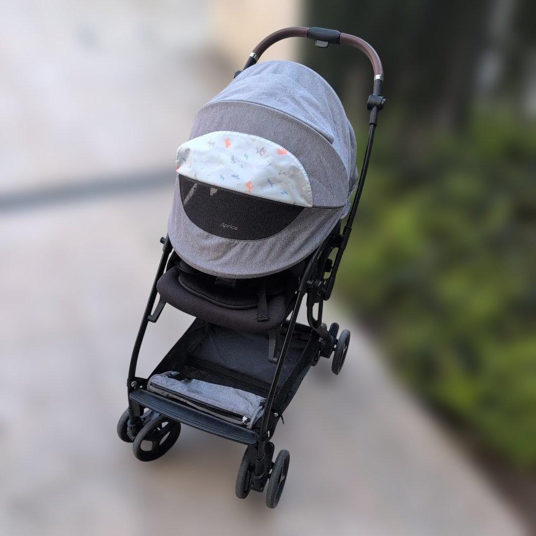 極美品　アップリカ　ルンルン　コンパクト　AB ベビーカー　aprica　バギー
