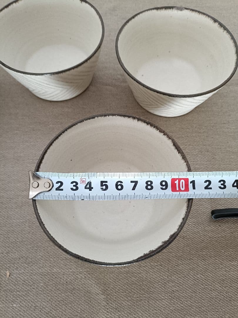 石岡信之　ヘリンボーン模様 ドラ鉢、小鉢5点セット