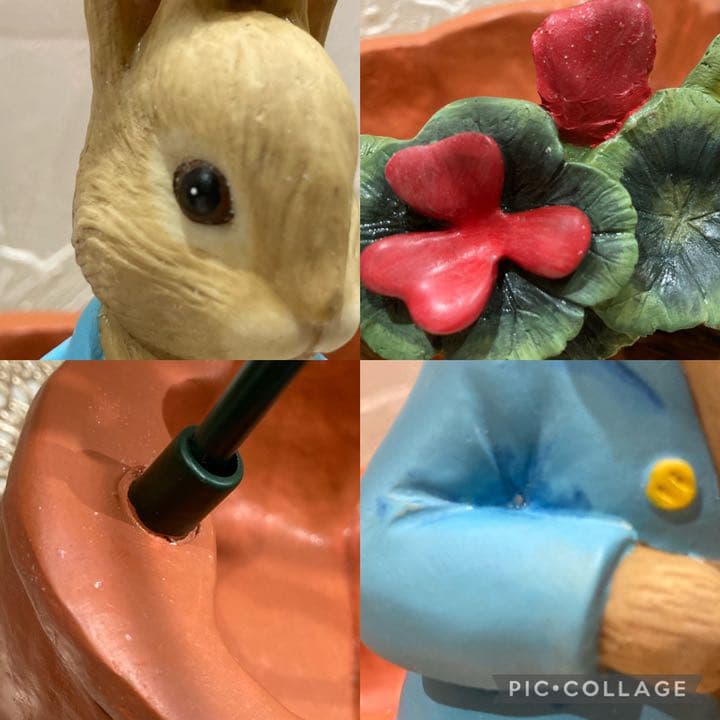 ピーターラビット　傘立て　おまけプランター　鉢植え