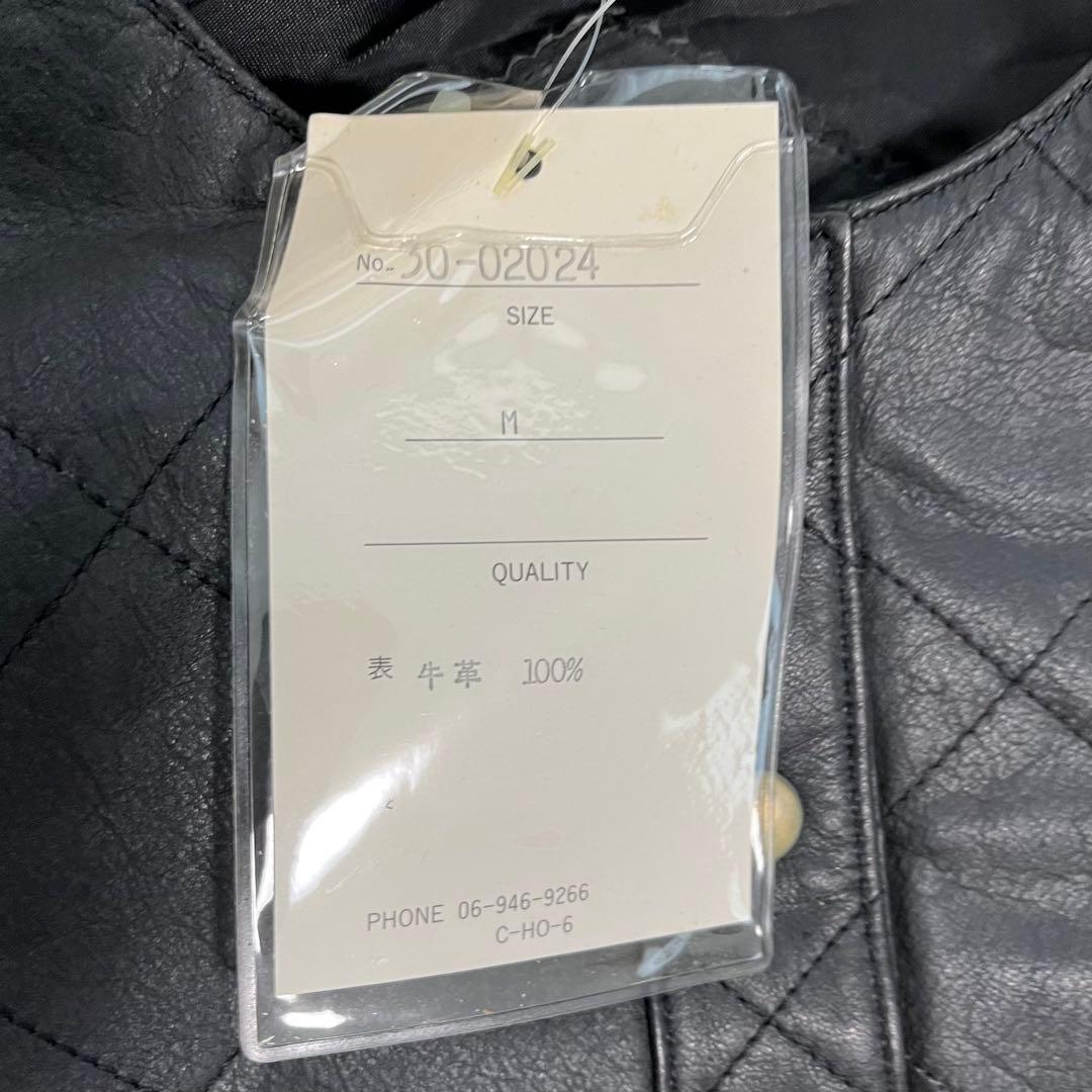 新品未使用品♡レザージャケット 本革 クロップドジャケット 牛革 M