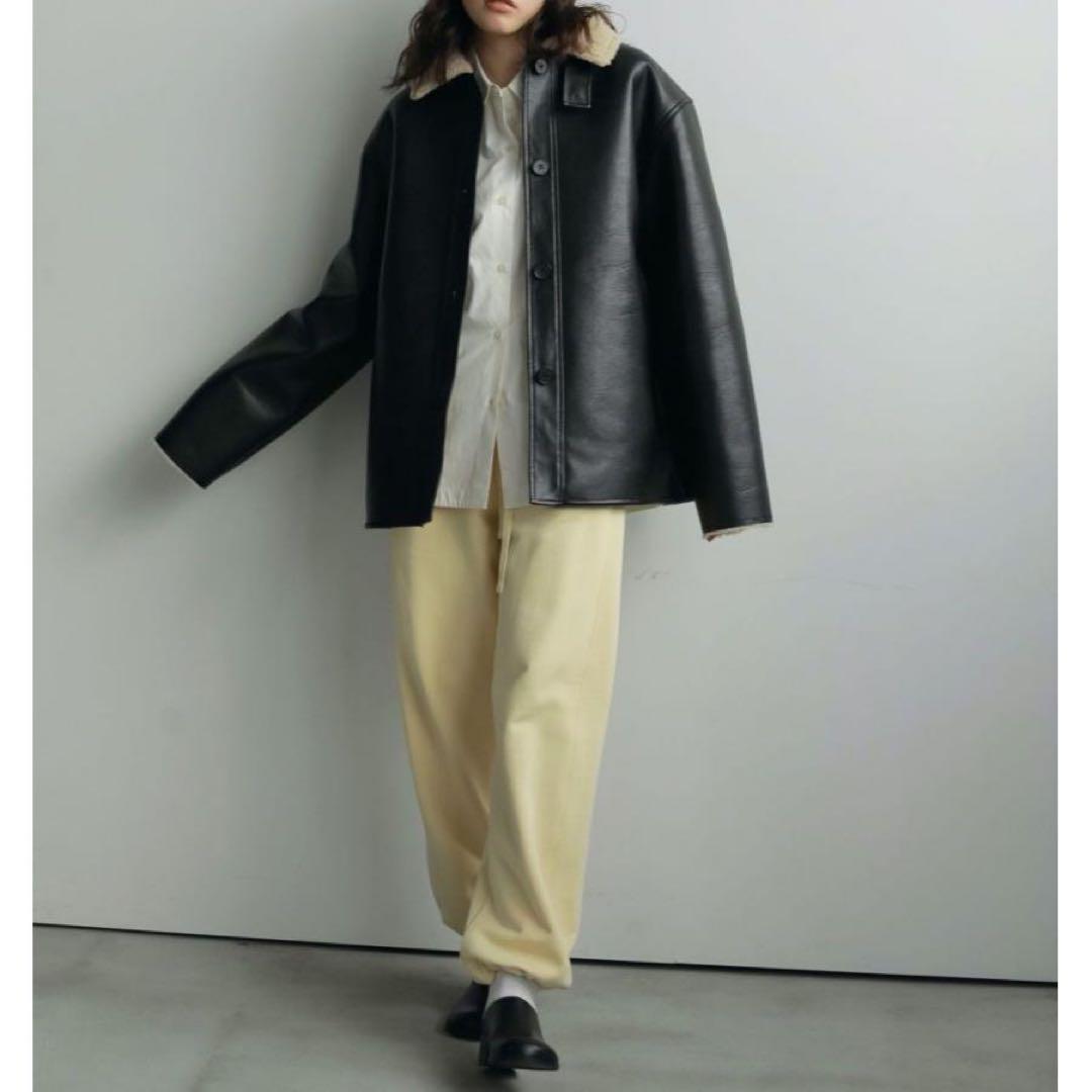 anuke アンヌーク　新品　ボア襟レザージャケット