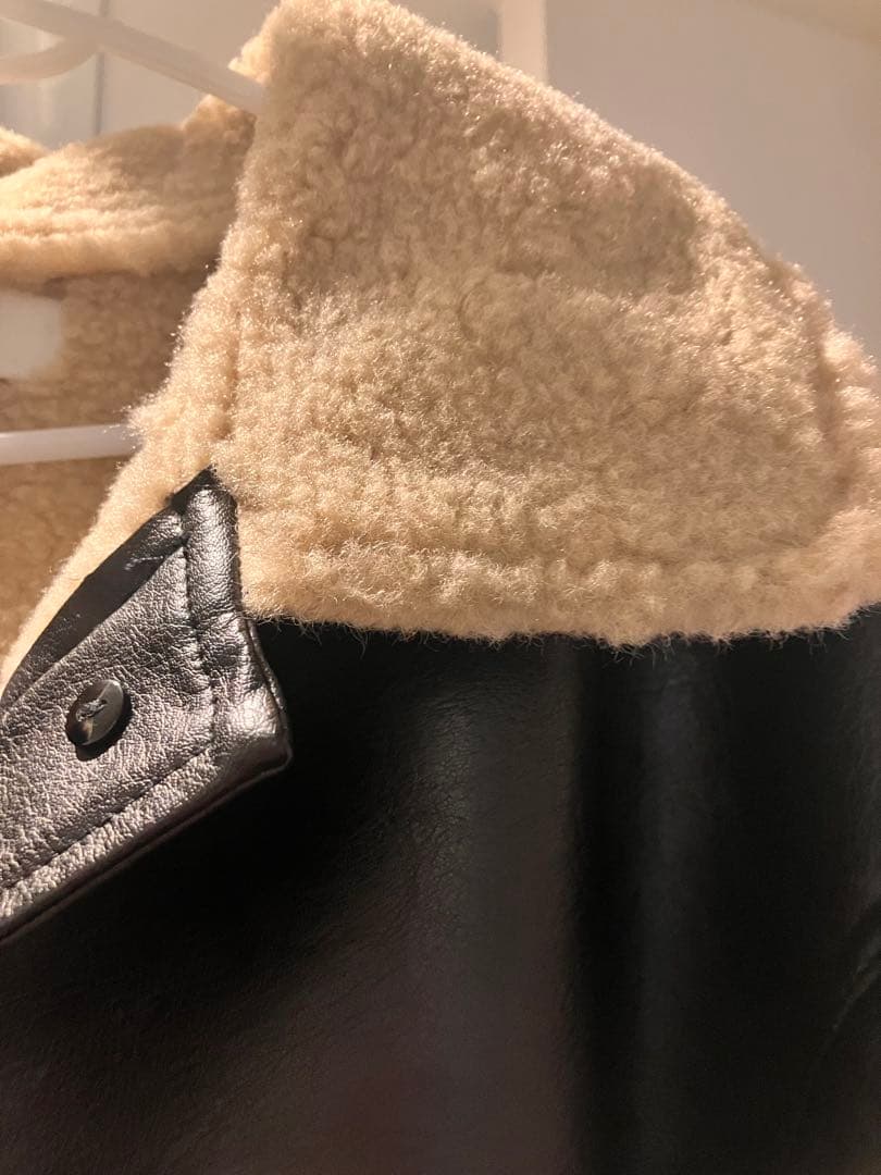 anuke アンヌーク　新品　ボア襟レザージャケット