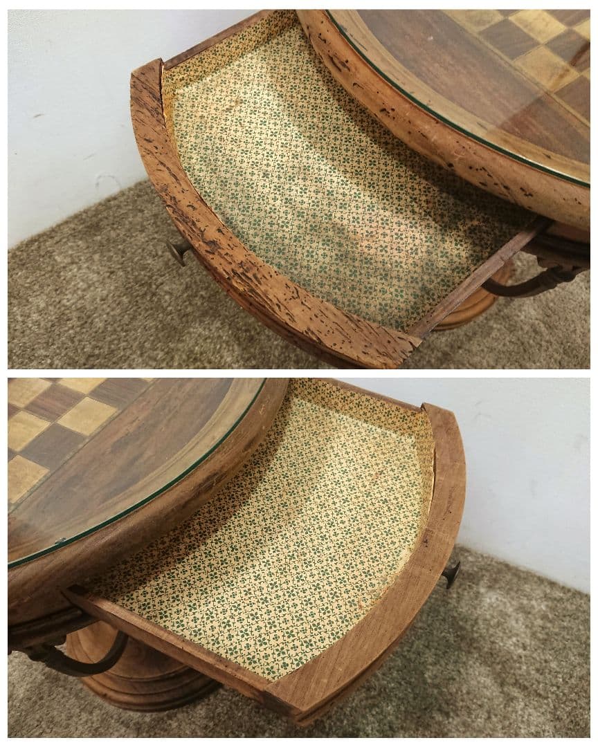 ビンテージ クラシック チェス テーブル サイドテーブル