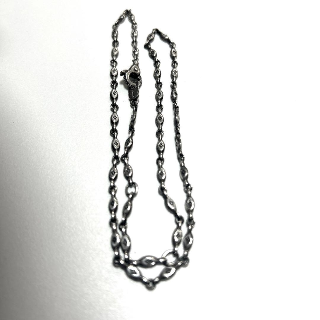 925 Sterling刻印　ライオンハート　デザインシルバーネックレスチェーン