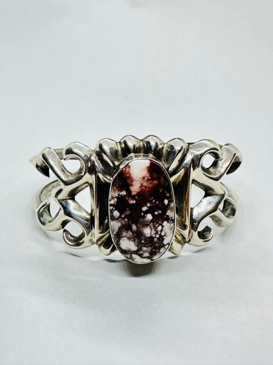 ヴィンテージ STERLING silver ネイティブバングル ®️634