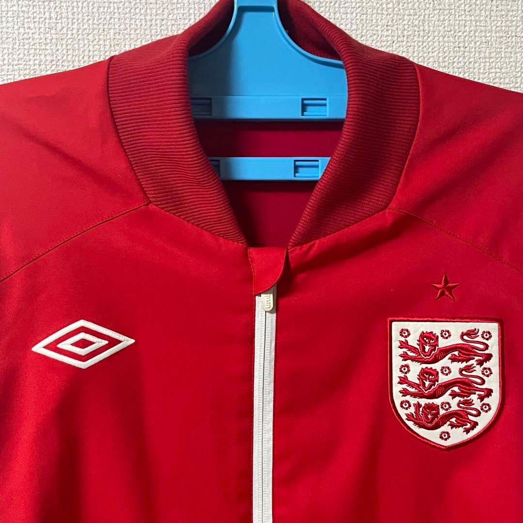 Umbro サッカー　イングランド代表　トラックジャケット　ナイロン　赤　XL