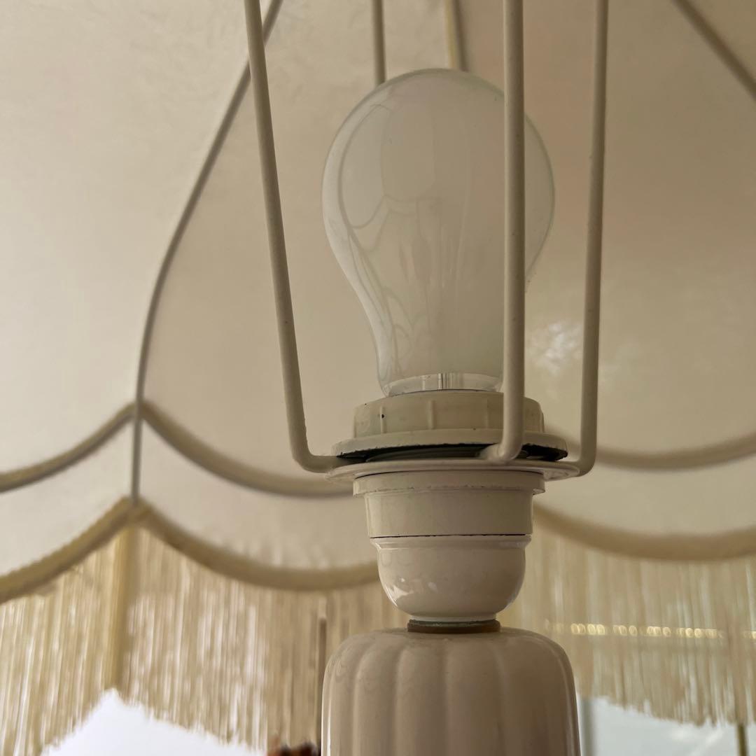 美品　カポディモンテ　シルクシェード　ライト