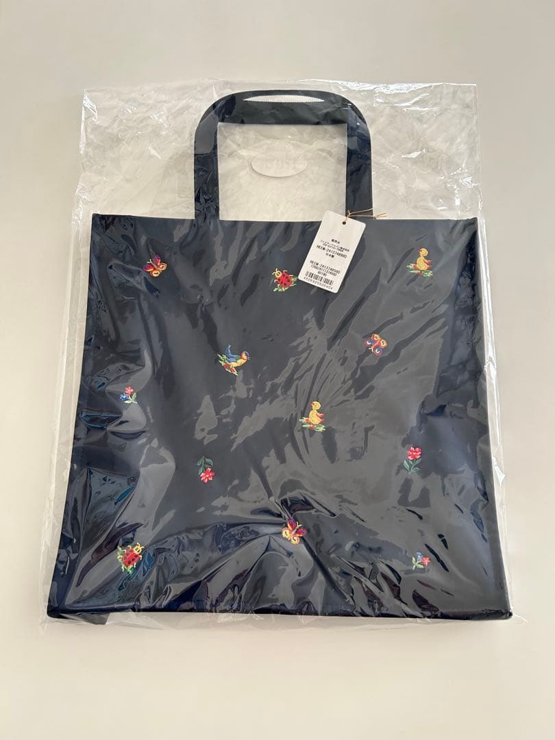 FEILER 学校フェイラー　ネイビー　ハイジ　トートバッグ　スクエア