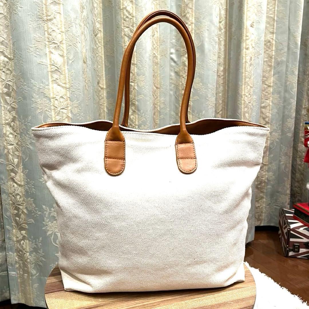 ✨美品✨repetto レペット トートバッグ キャンバス レザー オフホワイト