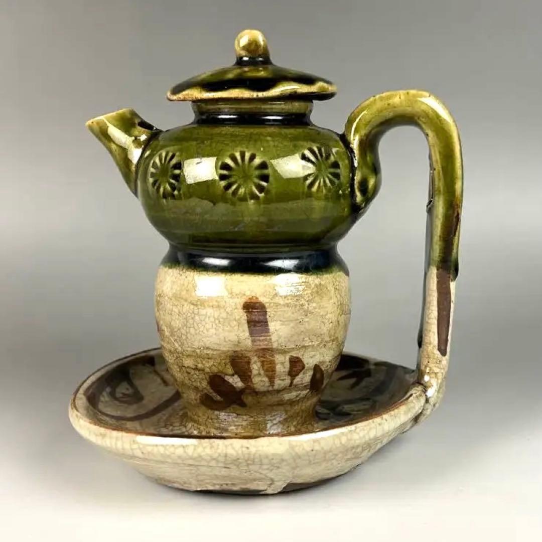 灯火器【ひょうそく】　陶器製　骨董品