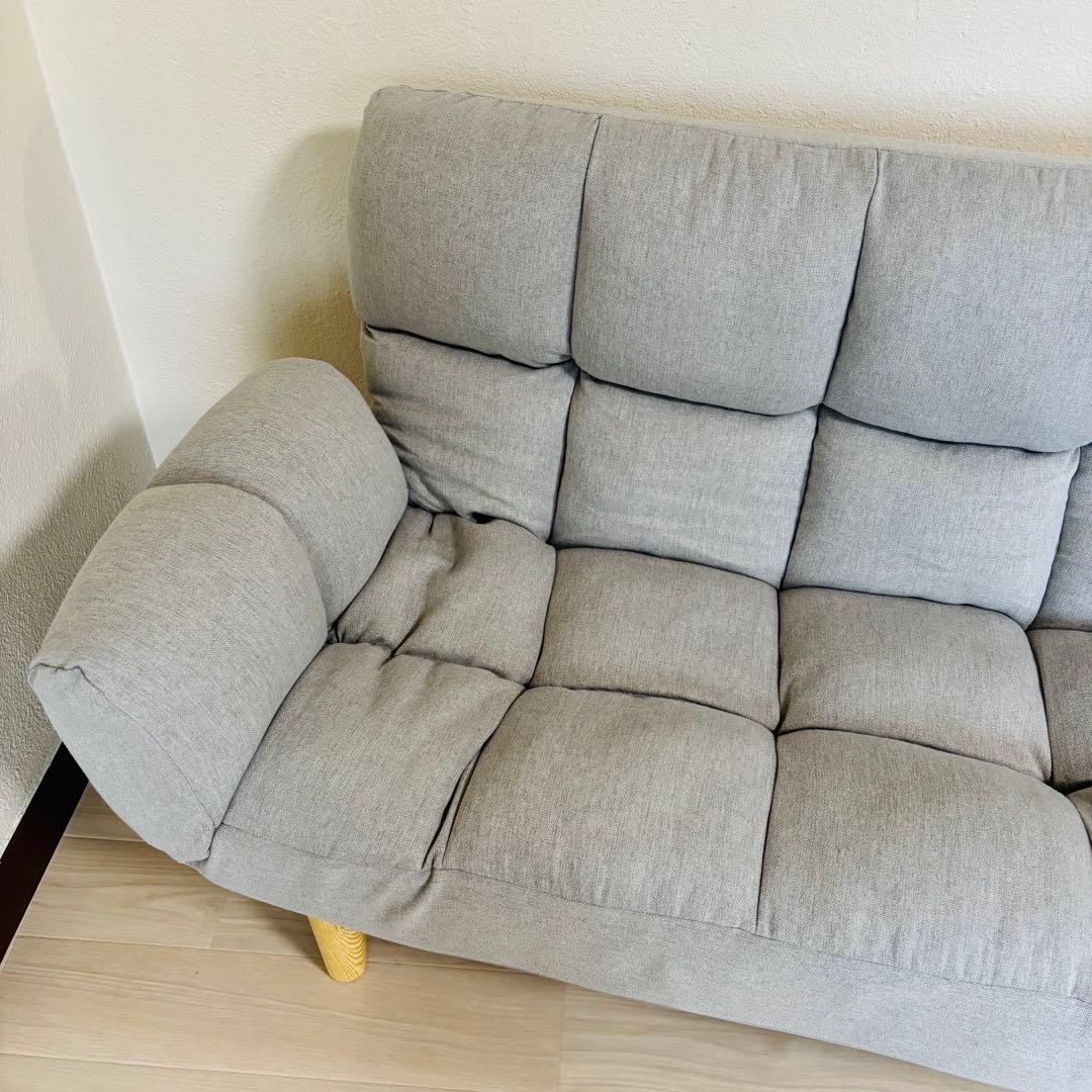 HIA 高さが選べるふんわりカウチソファ ソファ 2人掛け 送料込み