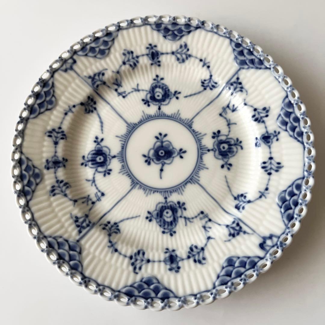 ロイヤルコペンハーゲン ブルーフルーテッド フルレース プレート2枚③