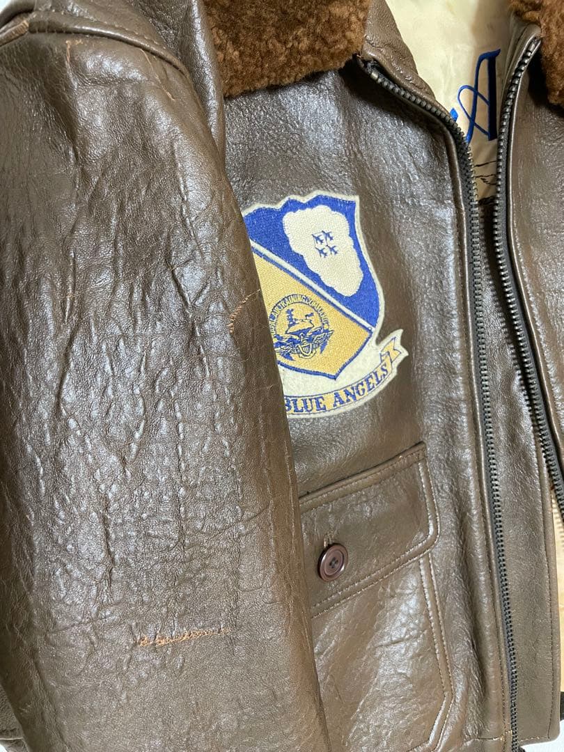 【美品 30th記念モデル】 AVIREX G-1 Blue Angels