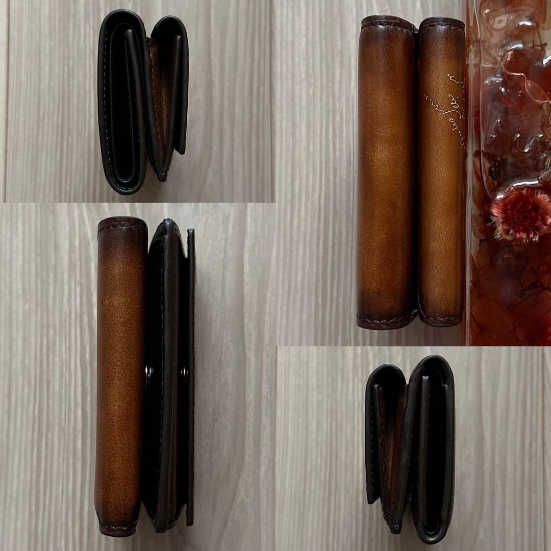 特注15万 ベルルッティ アカジュー レザー 財布 ゴールデンパティーヌ 限定品