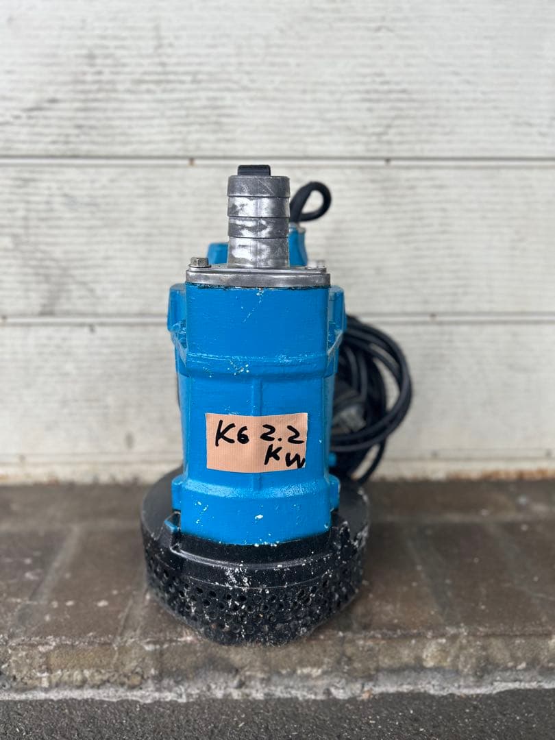 ★ツルミKTV2-22ハイスピンポンプ工事排水用2.2kw 三相200V60hz