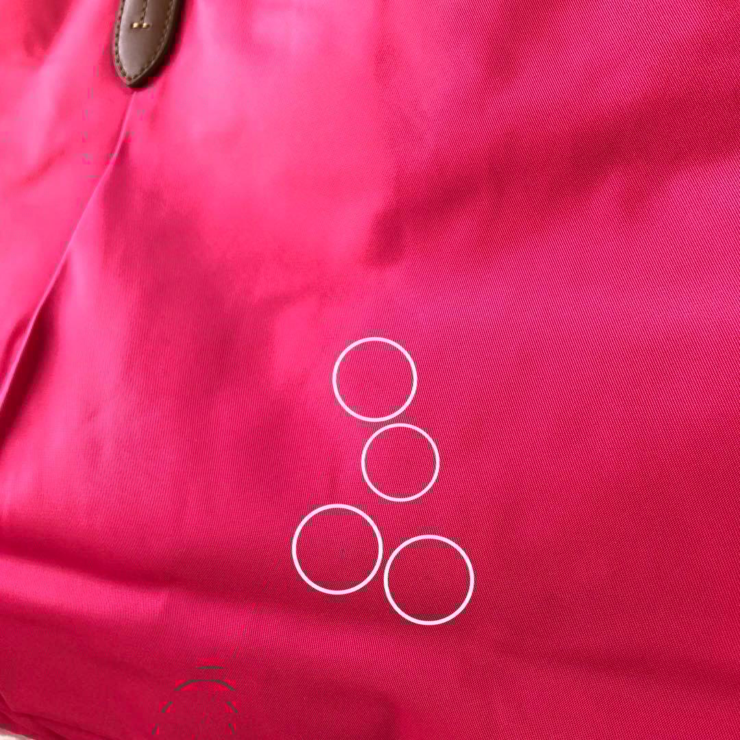 TUMIトートバッグ ナイロン製 ピンク 大容量 A4可 肩かけ可