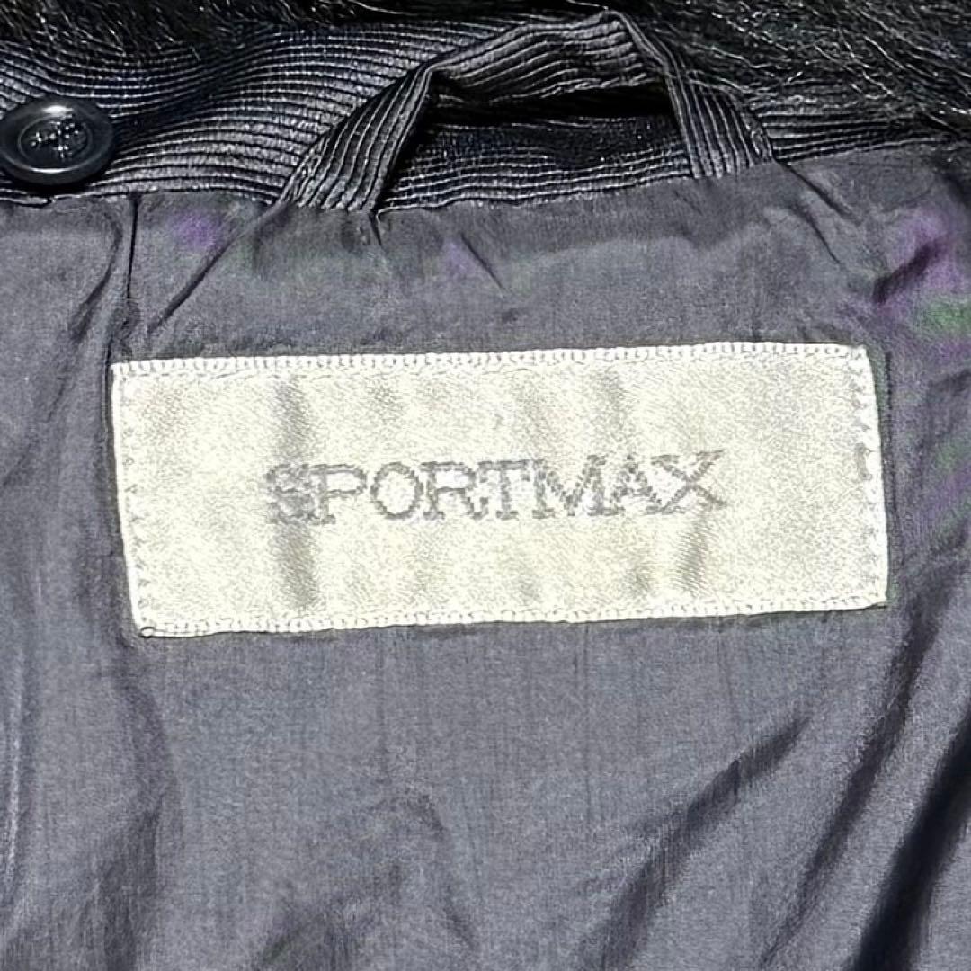 美品 Max Mara ダウンコート　ファー　Aライン　ブラック　サイズ40
