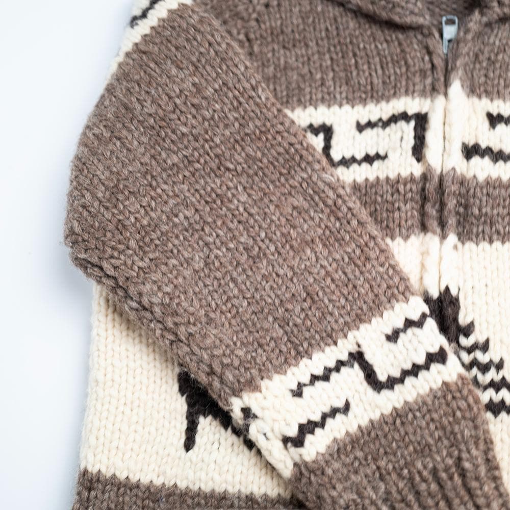 希少 カナタ Kanata カウチンニット フルジップ ノルディック