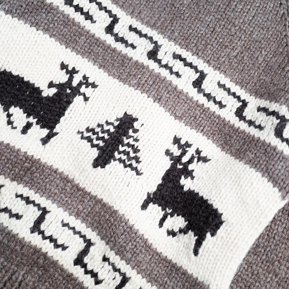 希少 カナタ Kanata カウチンニット フルジップ ノルディック