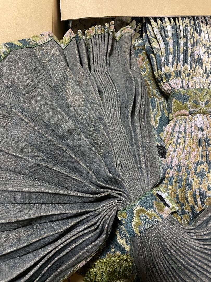 金華山　花かご　グリーン　フロントカーテン　仮眠カーテンセット