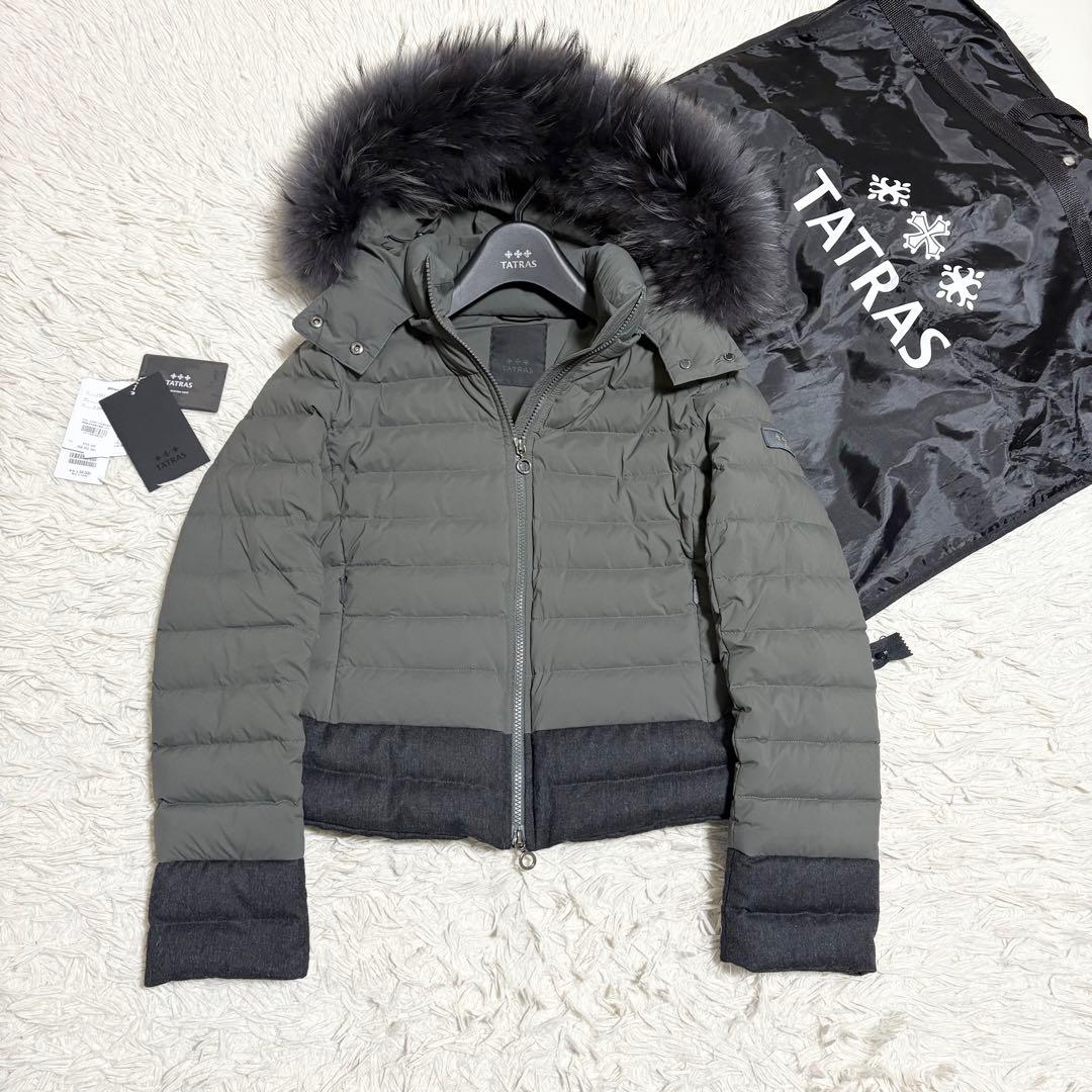未使用級✨TATRAS VERENA ダウンジャケット チャコールグレー 03